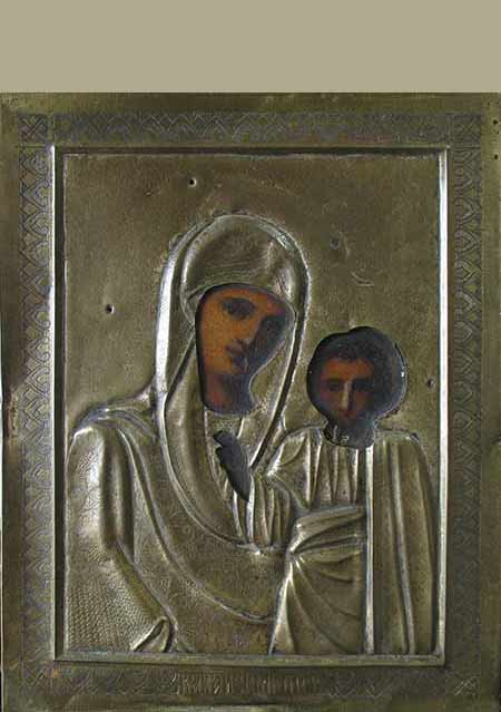 Казанская икона Божией Матери до реставрации